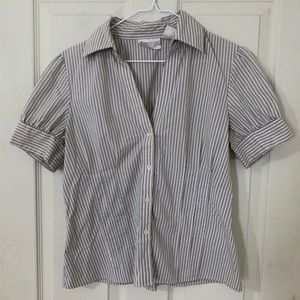 Women’s Petite striped button-down